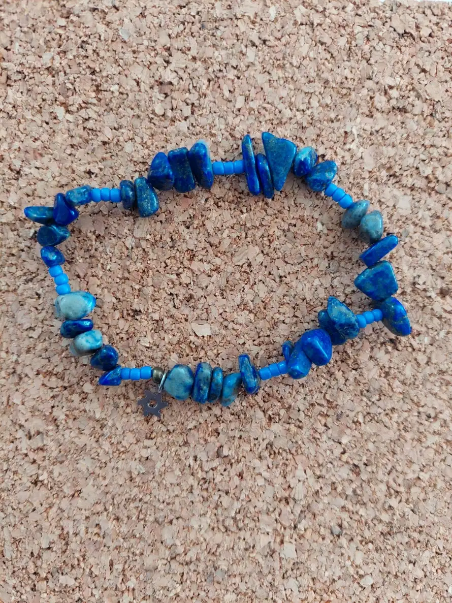 Bracelet étoile lapis-lazuli