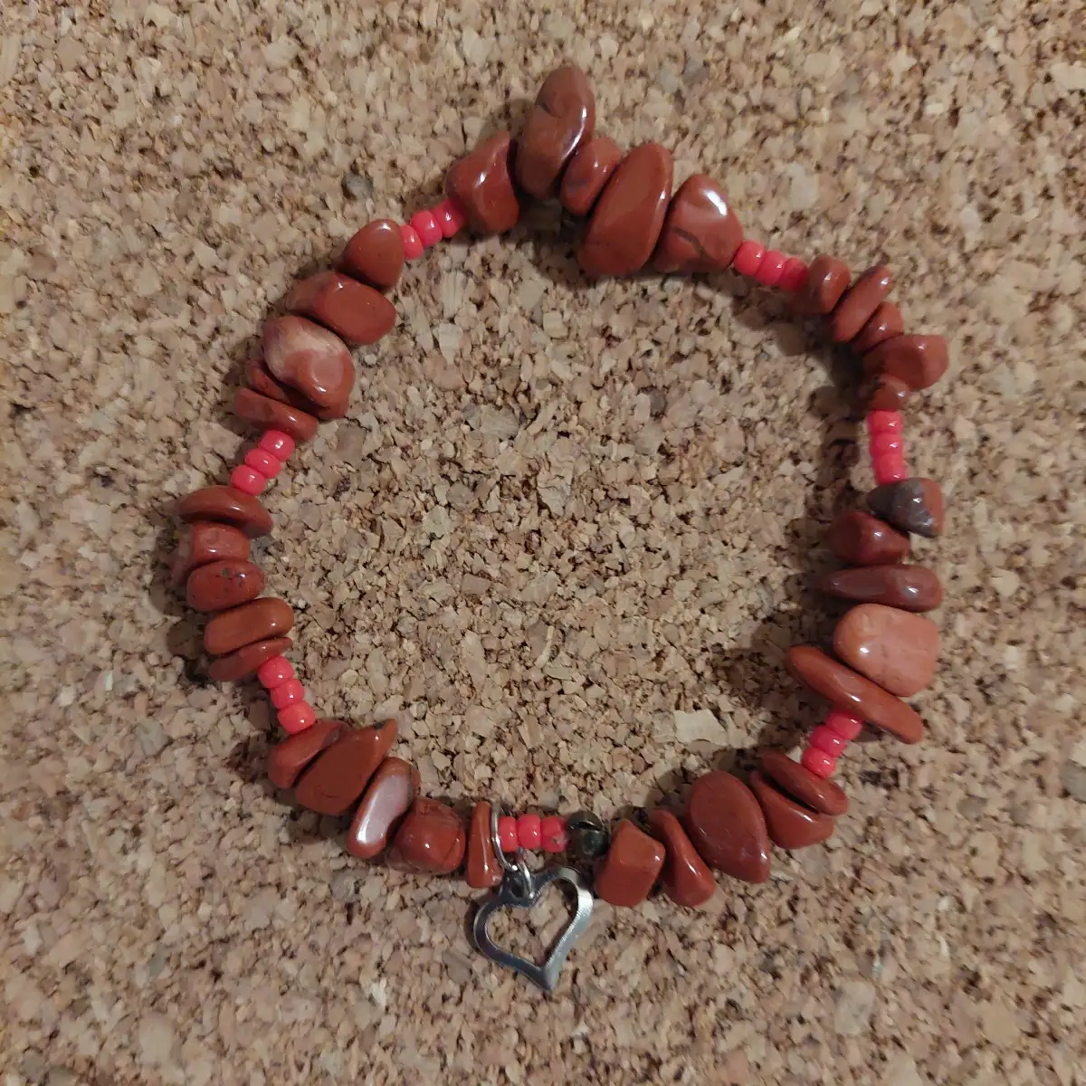 Bracelet jaspe rouge