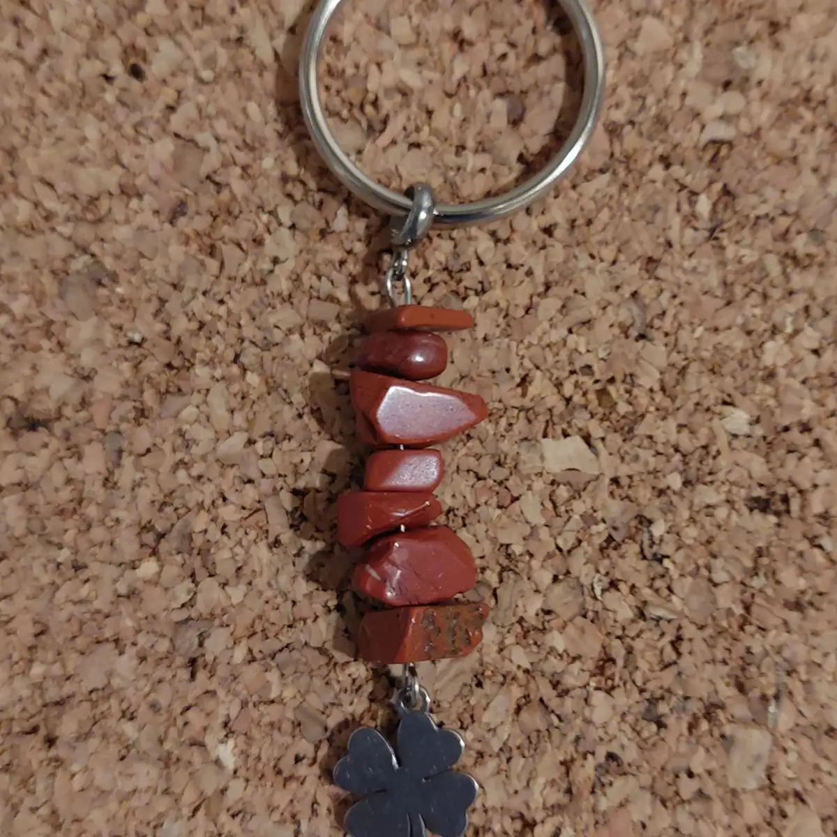 porte clé Jaspe rouge