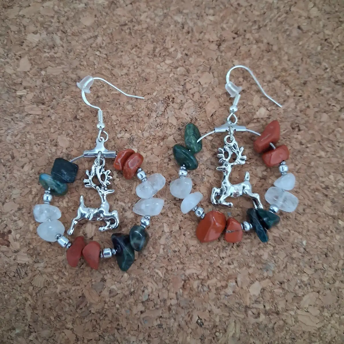 Boucle d'oreille créole noël