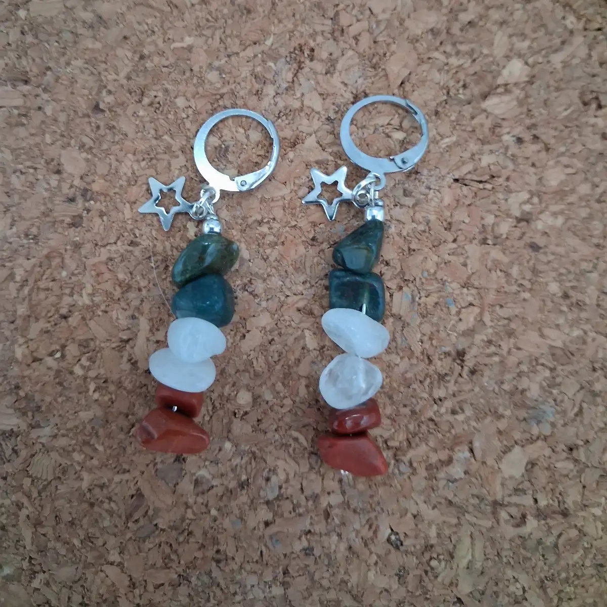 boucle d'oreille long noel