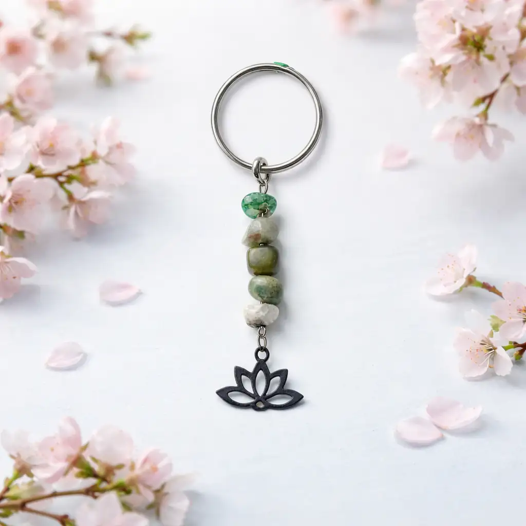 porte clé Agathe mousse