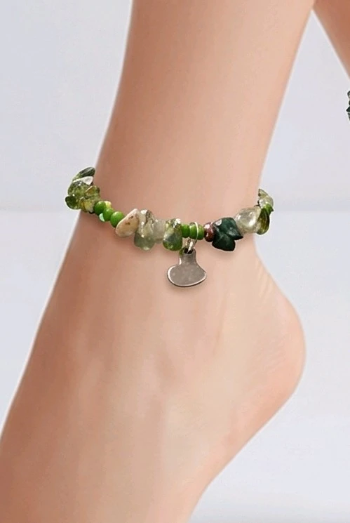 cheville bracelet Agathe mousse