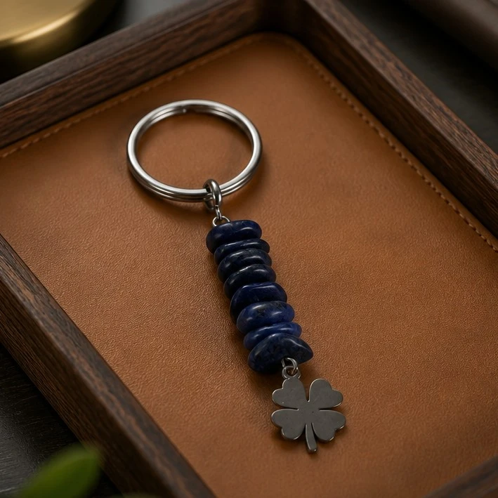 porte clé lapis lazuli
