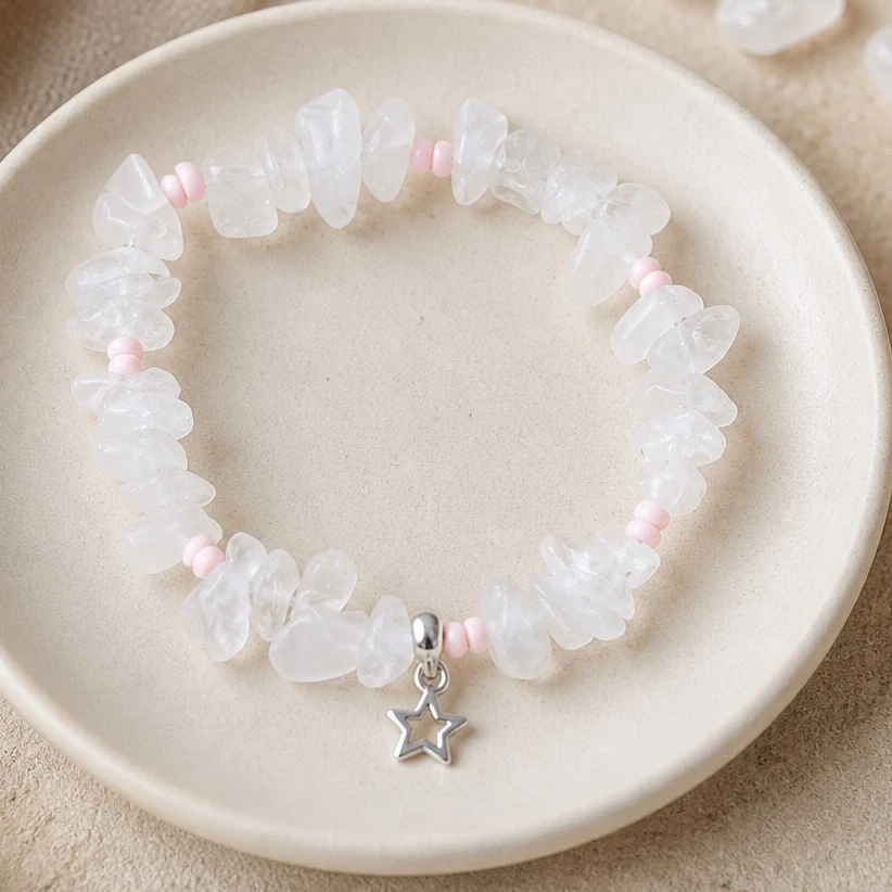 bracelet quartz rose