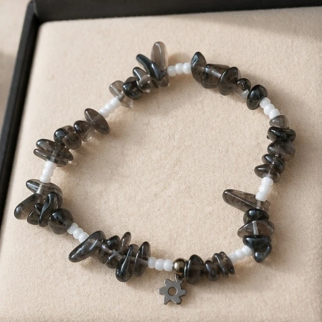 bracelet quartz fumé