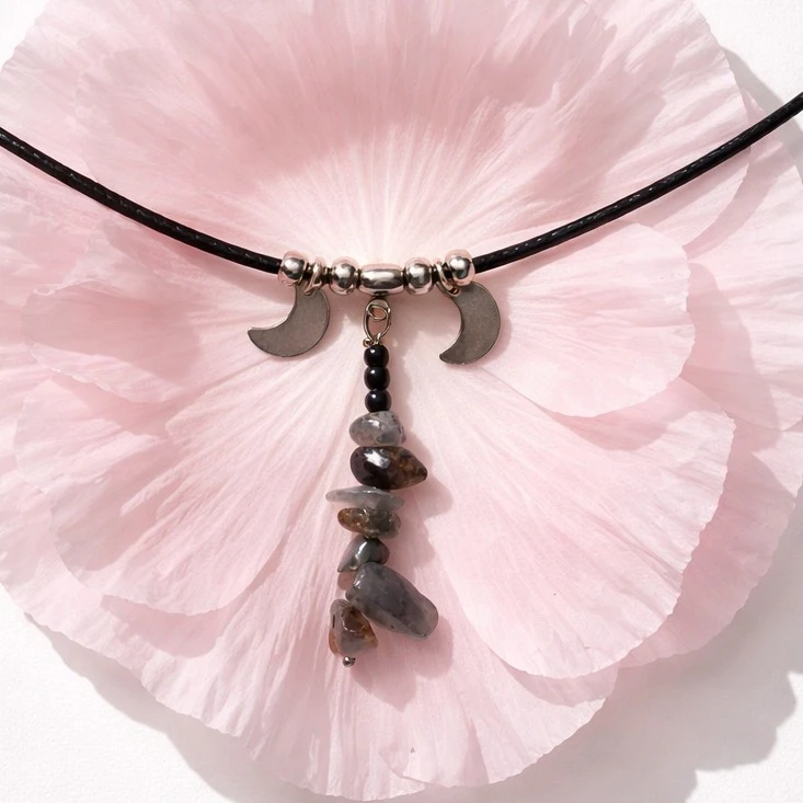 collier cordon labradorite