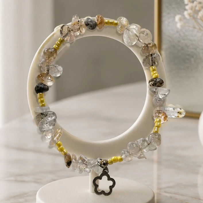 bracelet quartz rutile