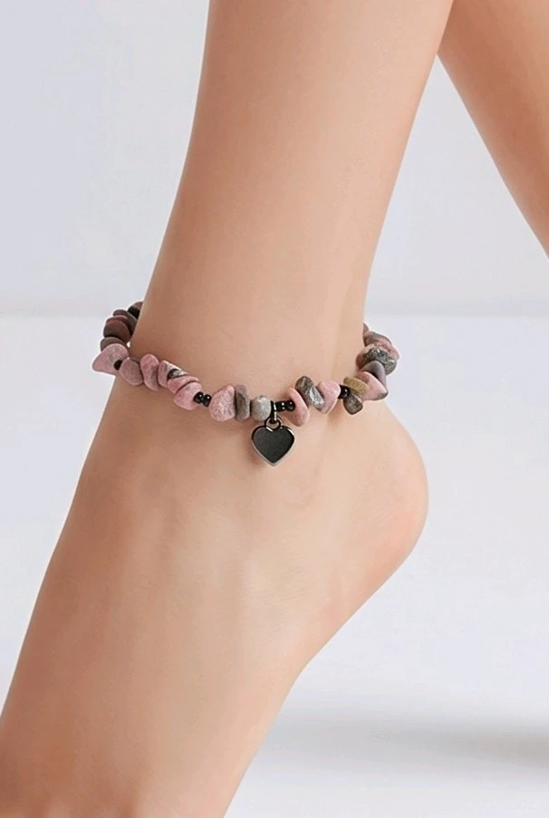 cheville bracelet rhodonite