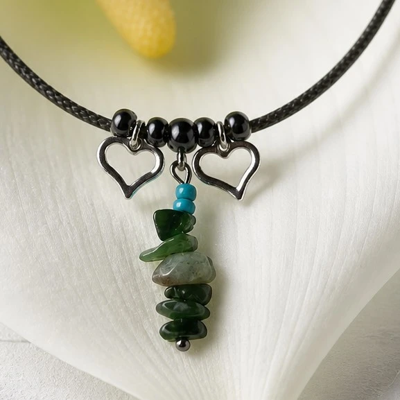 collier cordon jape néphrite