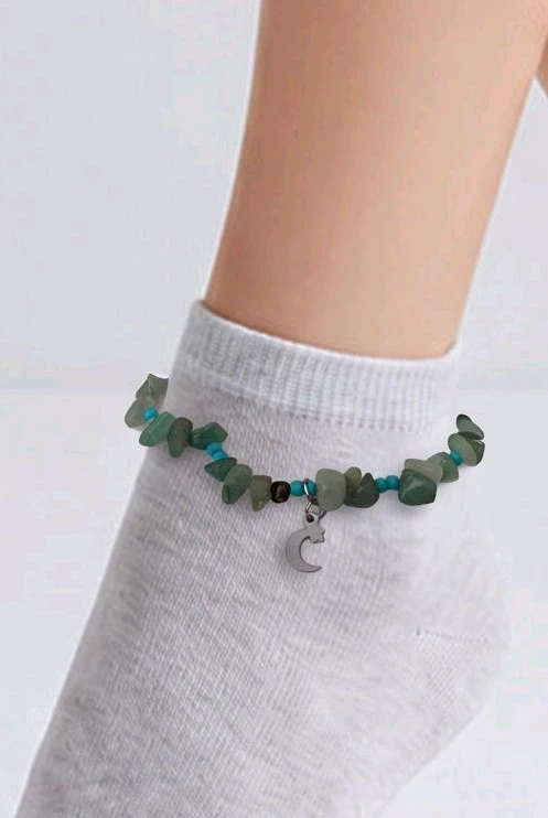 cheville bracelet aventurine verte