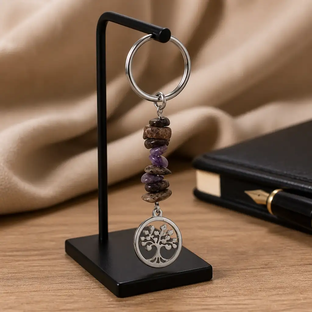 porte clé charoite