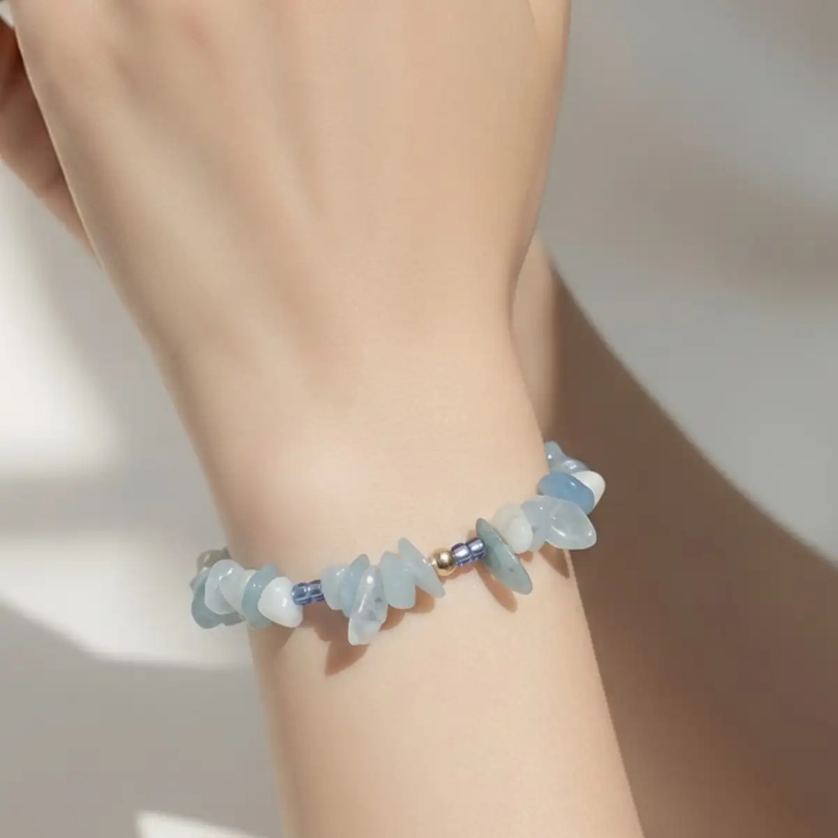 bracelet aigue marine